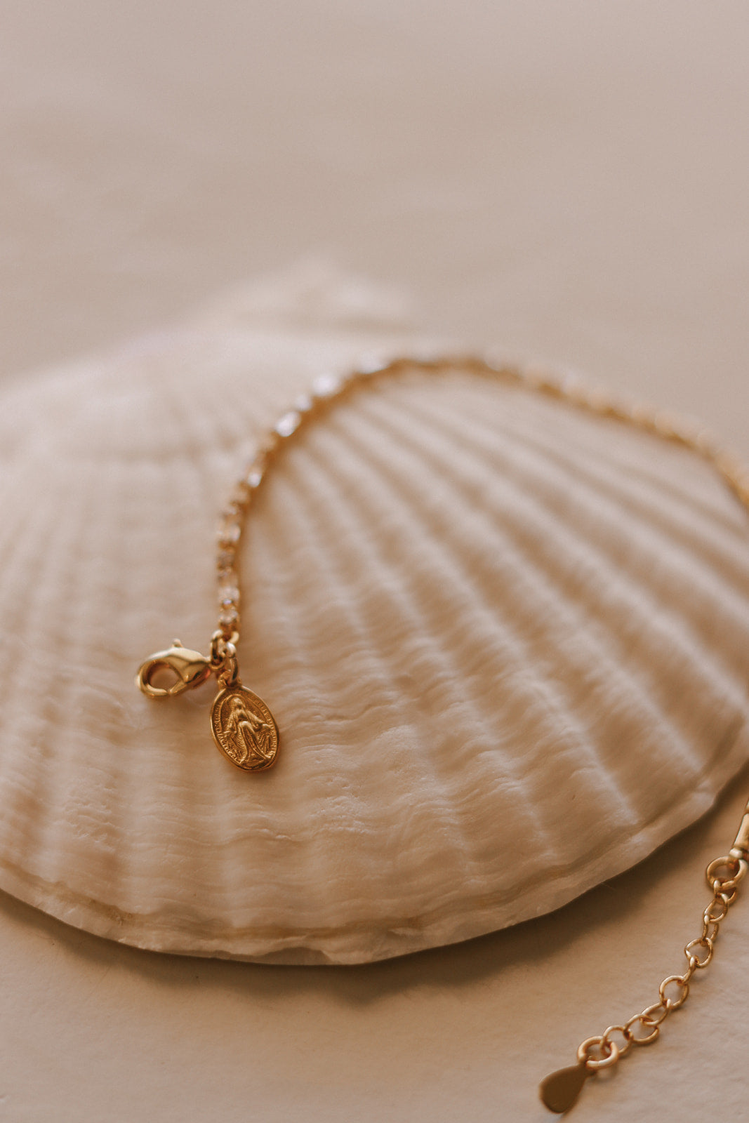 Miraculous Medal Tennis Bracelet