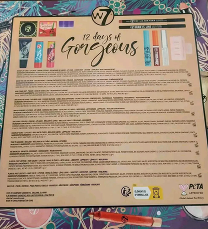 W7 12 Days of Gorgeous 12 Beautiful Cosmetic Treats