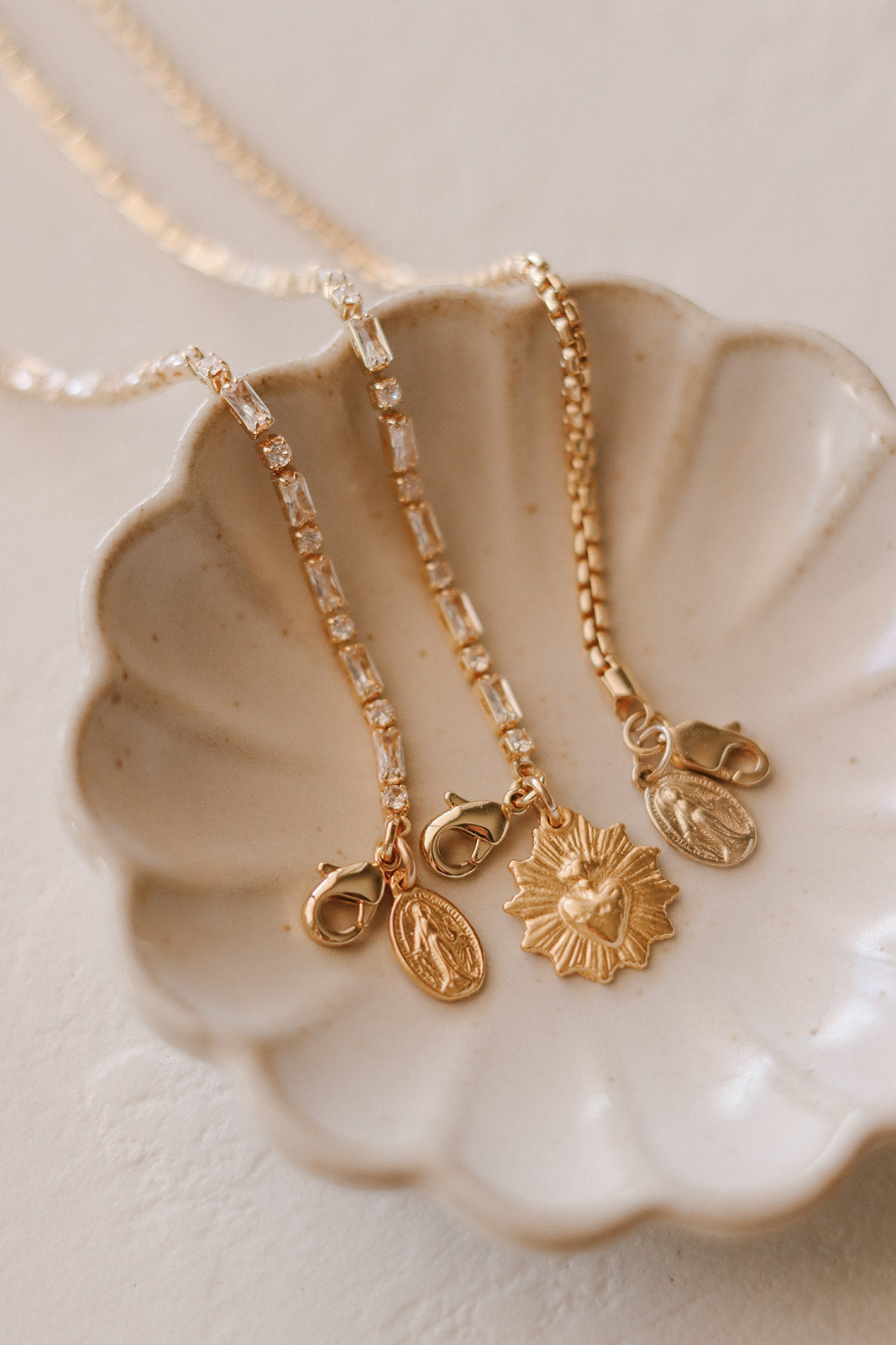 Miraculous Medal Tennis Bracelet