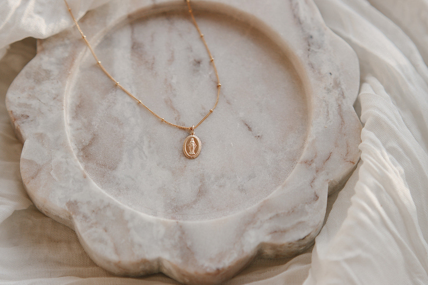 Dainty Miraculous Medal Necklace