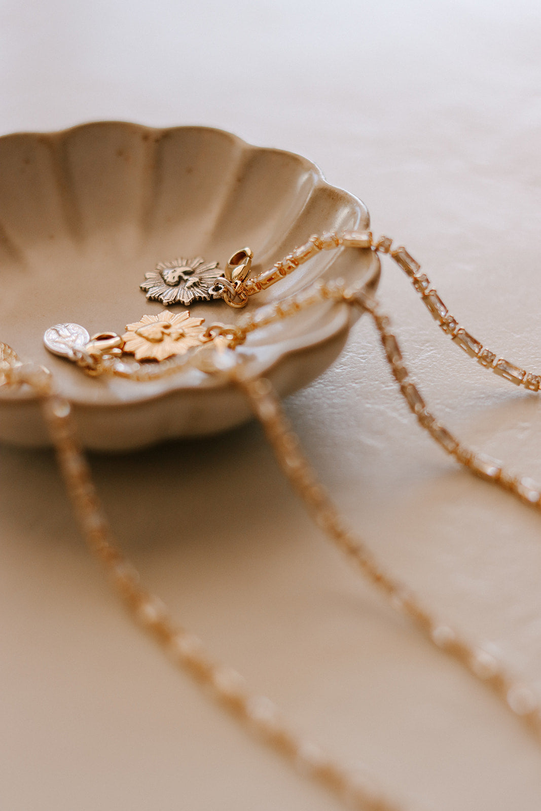 Miraculous Medal Tennis Bracelet - Two Tone