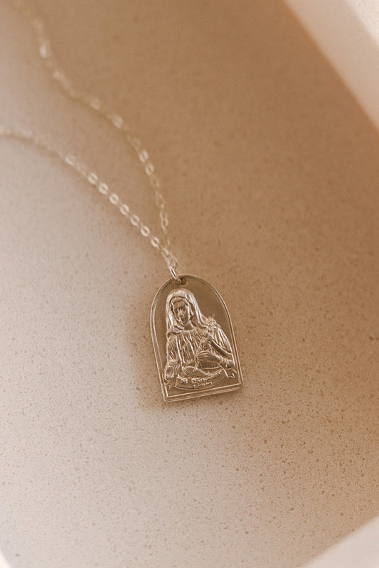 St. Catherine of Sweden Necklace in Sterling Silver
