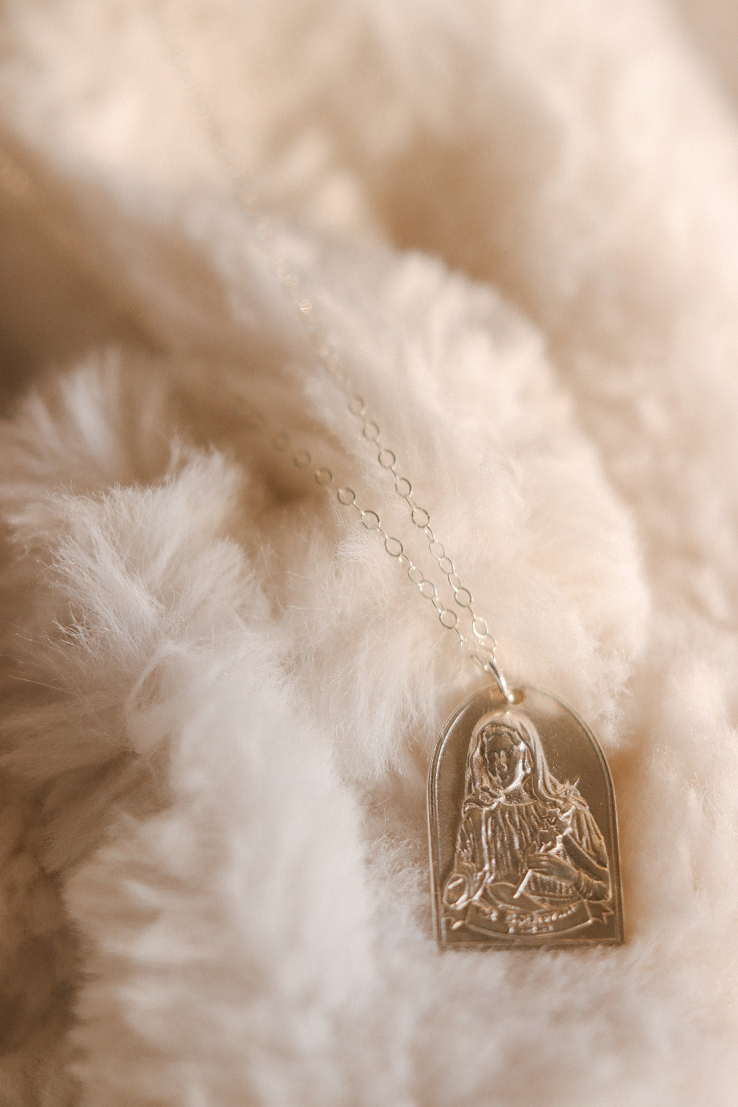 St. Catherine of Sweden Necklace in Sterling Silver