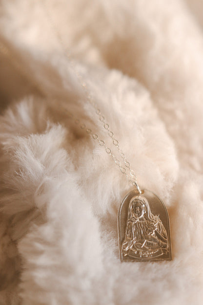 St. Catherine of Sweden Necklace in Sterling Silver