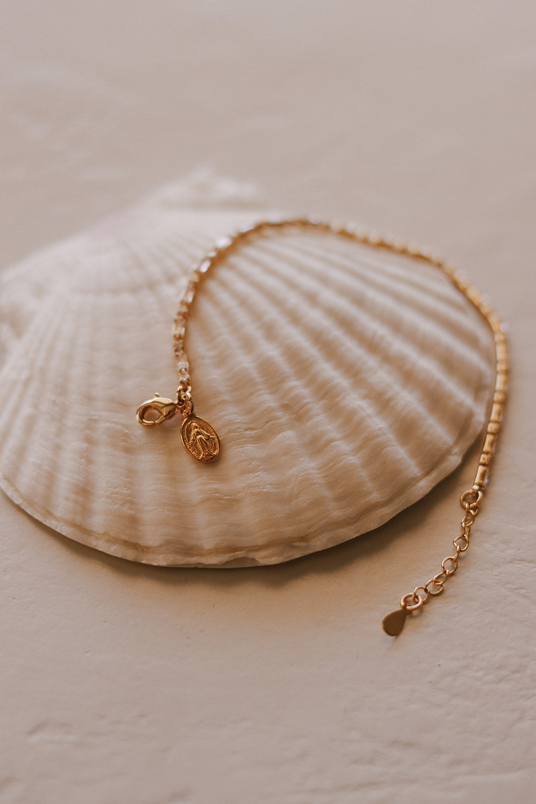 Miraculous Medal Tennis Bracelet