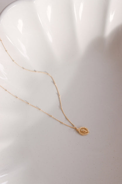 Intricate Miraculous medal necklace