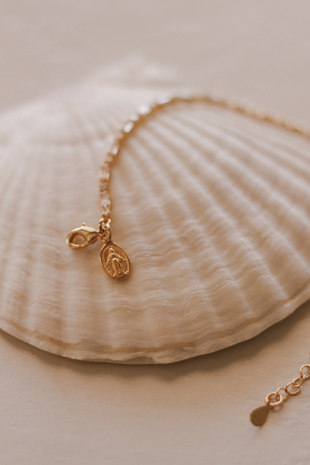 Miraculous Medal Tennis Bracelet