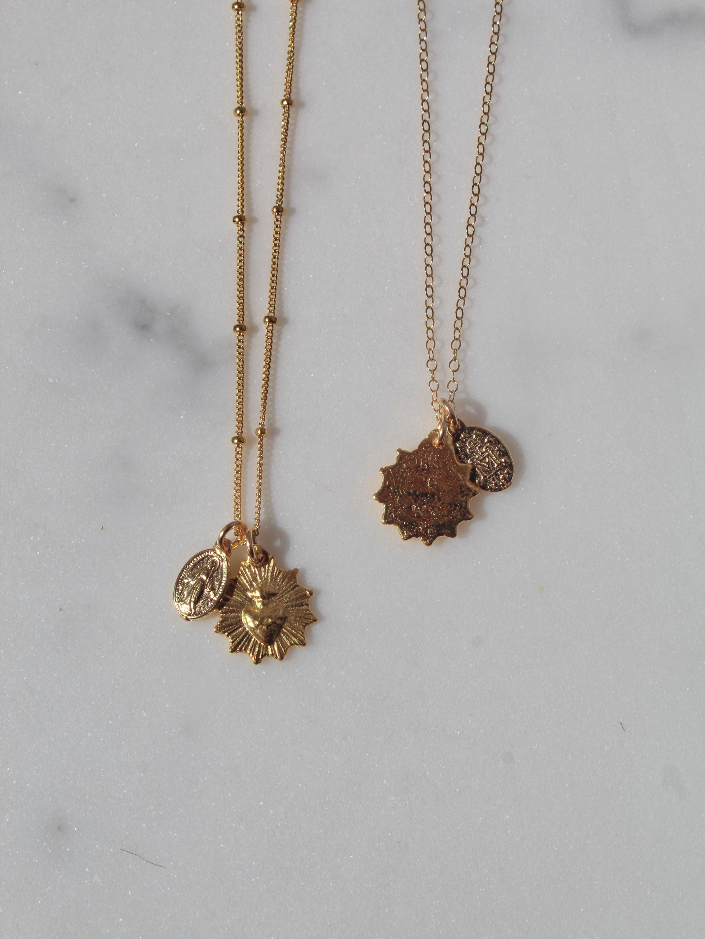 The Little Sacred Heart® and Miraculous Medal Necklace