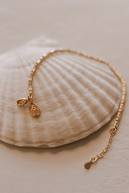 Miraculous Medal Tennis Bracelet