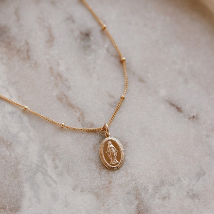 Dainty Miraculous Medal Necklace