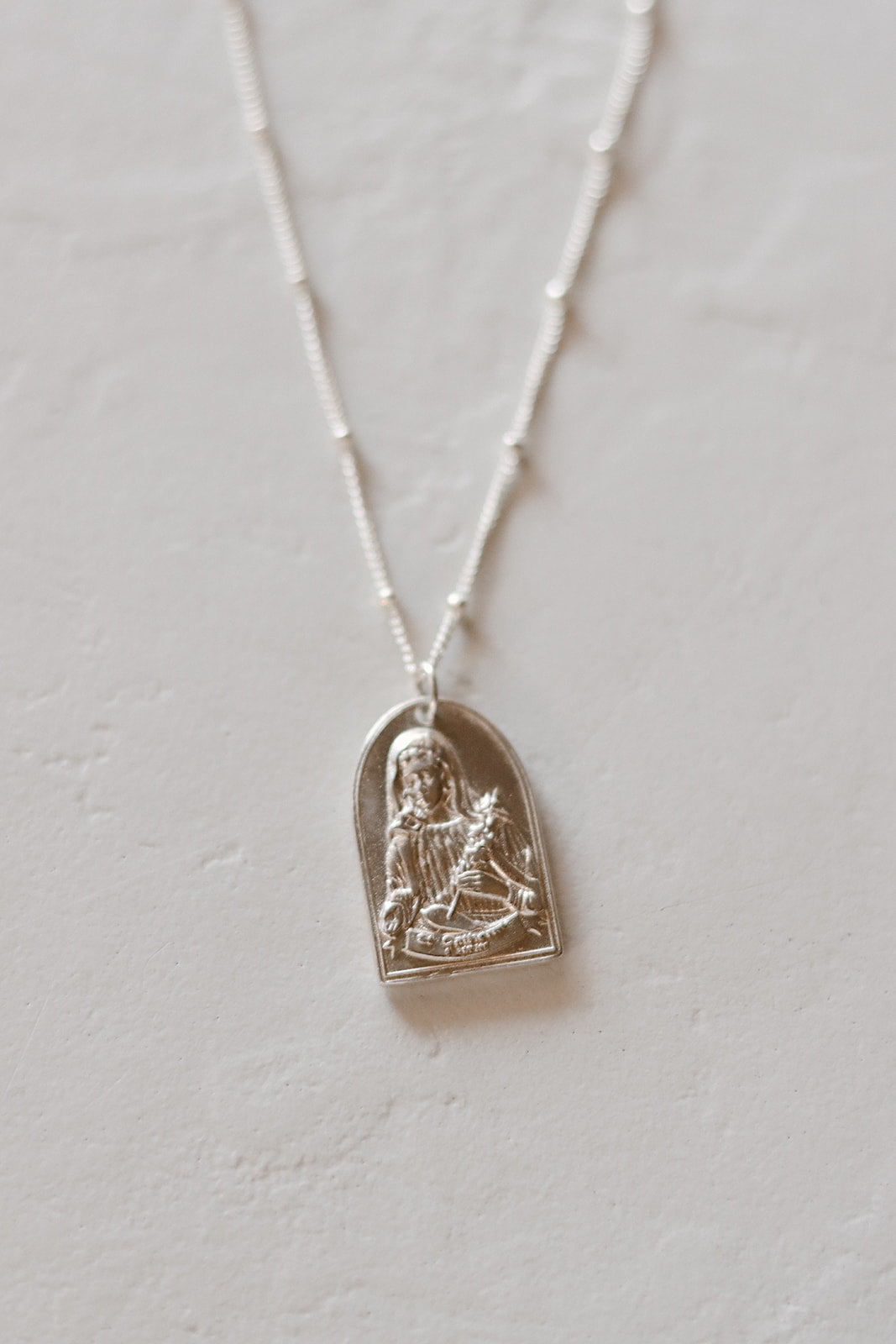 St. Catherine of Sweden Necklace in Sterling Silver