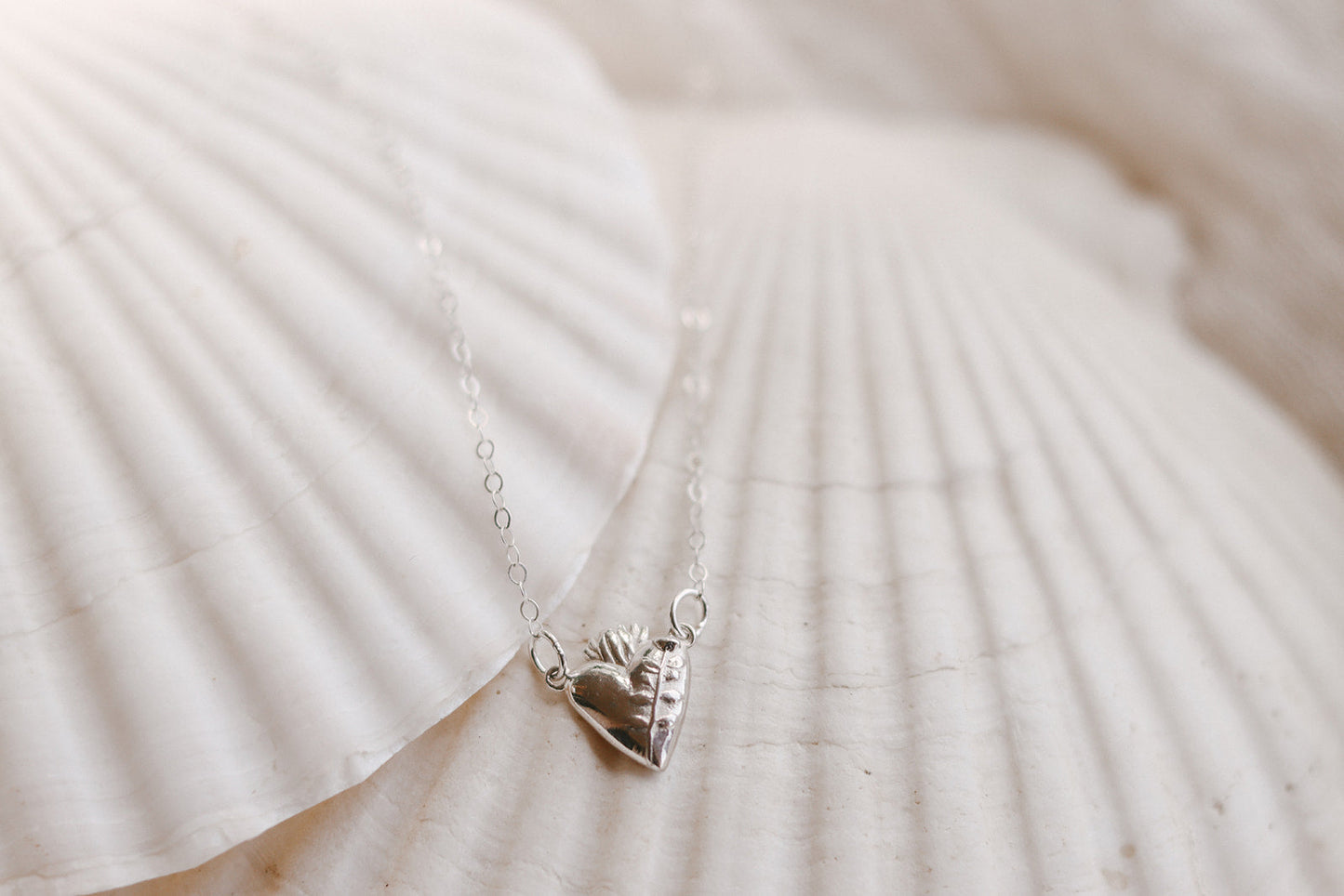 Holy Hearts™ Chaste Heart Of St. Joseph Necklace In Sterling Silver
