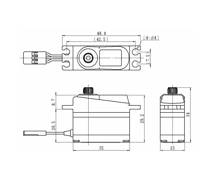 Savox Digital High Speed Mini Coreless Servo SH1357P
