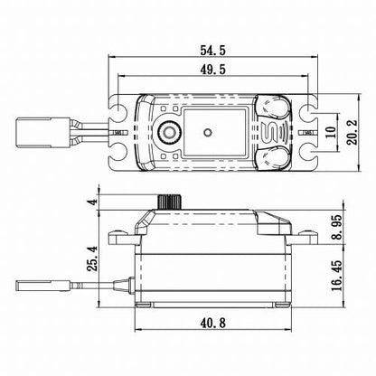 Savox SV1254MGP HV Coreless Low Profile Digital Servo Soft Start