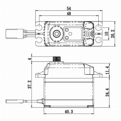 Savox SV-1270TGP Digital Monster Torque Titanium Gear Servo (High Voltage)