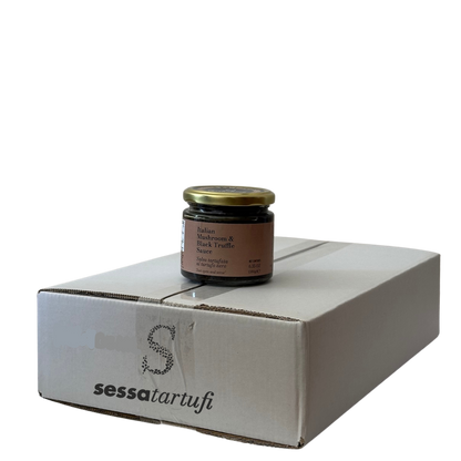 Italian Mushroom & Black Truffle Sauce - Case of 12 Jars (6.35 oz. each)