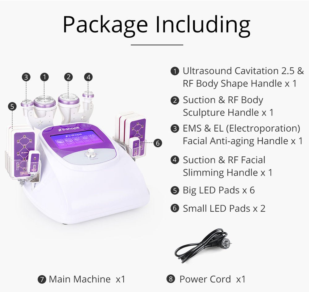 Shape Tactics 5-in-1 30K Cavitation RF System with 160mW Lipo Laser