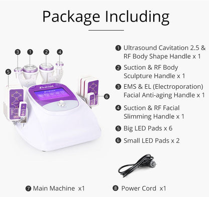 Shape Tactics 5-in-1 30K Cavitation RF System with 160mW Lipo Laser