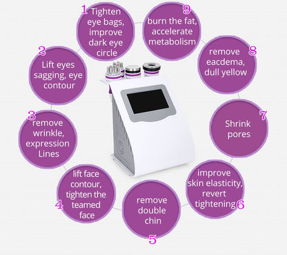 Shape Tactics 5-in-1 Ultrasonic Cavitation Vacuum RF Beauty System