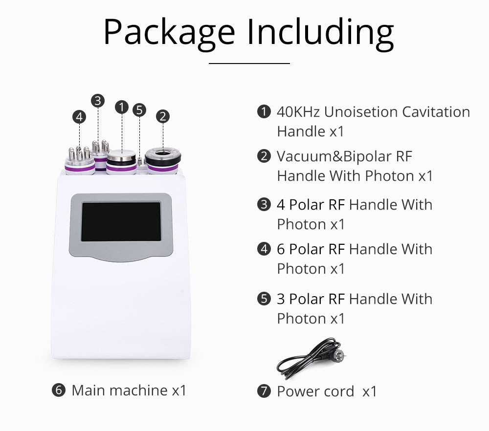 Shape Tactics 5-in-1 Ultrasonic Cavitation Vacuum RF Beauty System