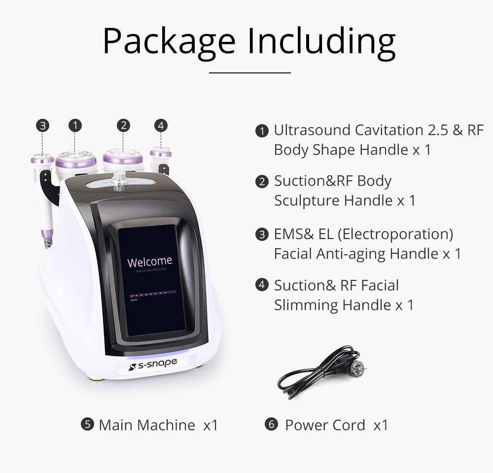 Shape Tactics S-Shape 30K Ultrasonic Cavitation & RF Vacuum Therapy System