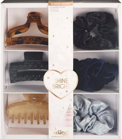SCUNCI by Conair Shine Bright Hair Accessories Gift Set (6 Ct)