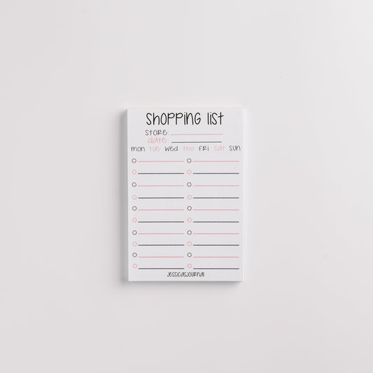 Shopping List Notepad