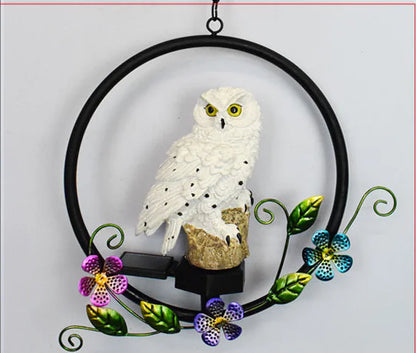 Enchanted Garden Solar Owl Light