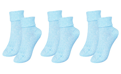 tittimitti®100% Organic Combed Cotton Luxury Women's Socks 3-Pack. Made in Italy.