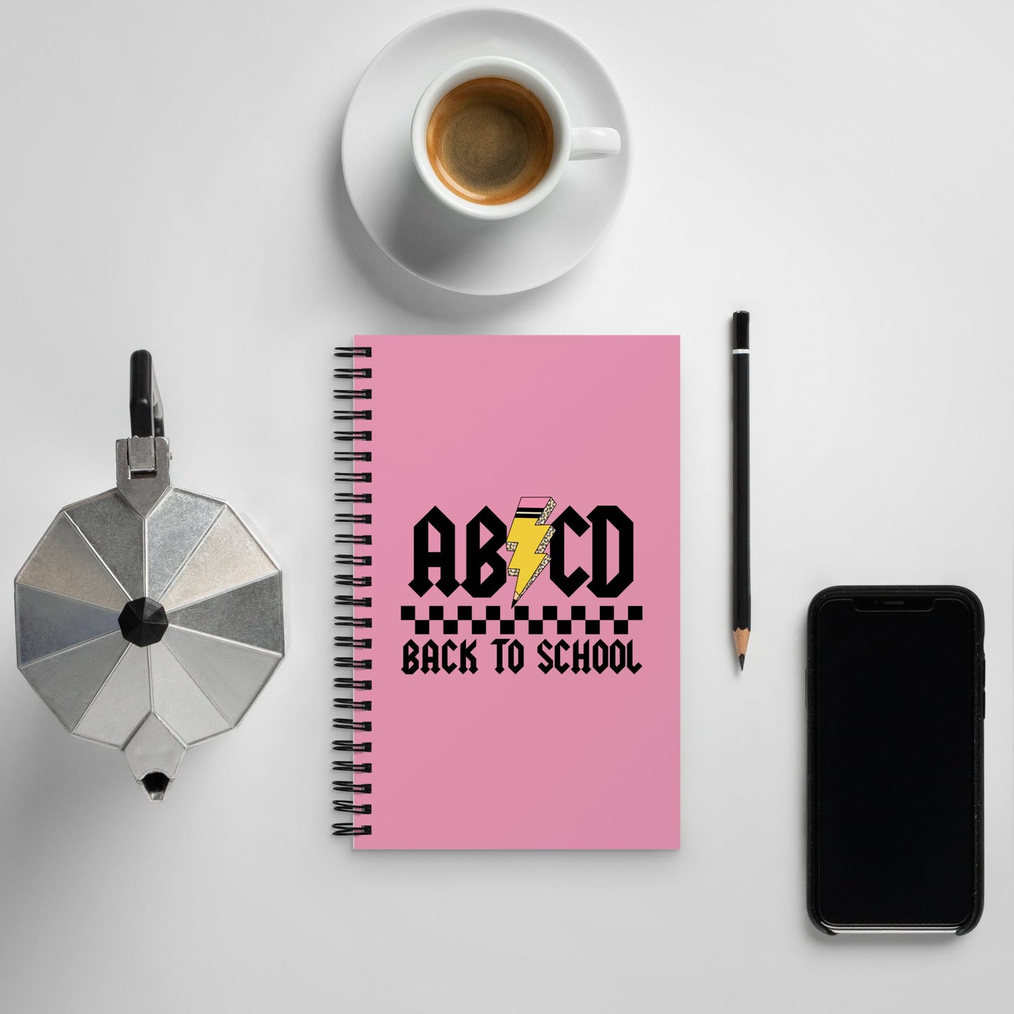 Spiral notebook - Pink - 140 Pages