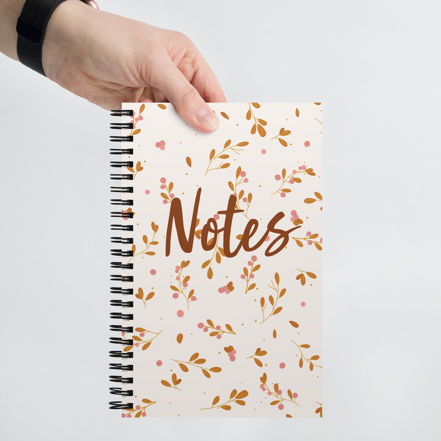 Spiral notebook - Fall Floral - 140 Pages