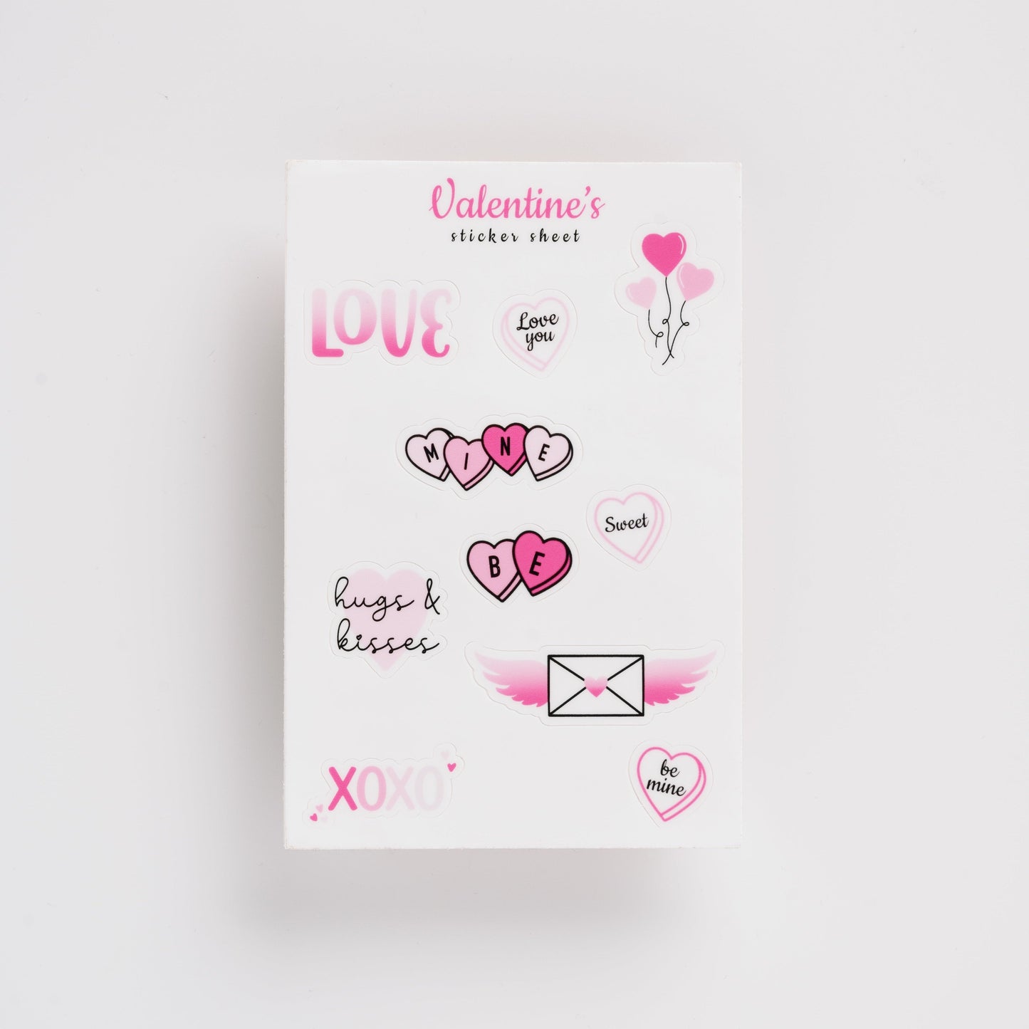 Valentine's Pinks Sticker Sheet