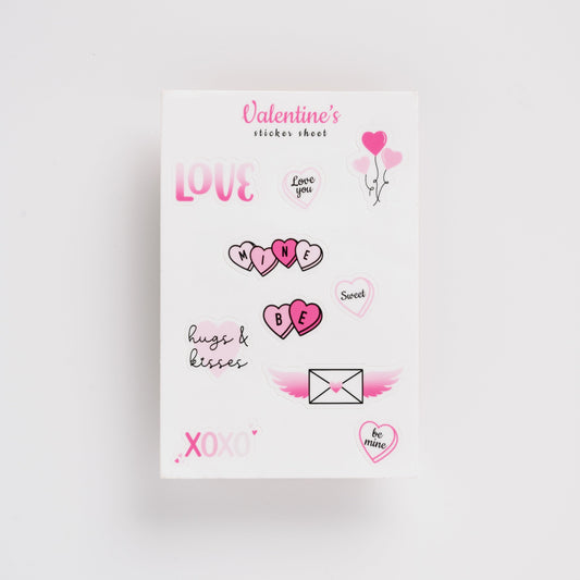 Valentine's Pinks Sticker Sheet