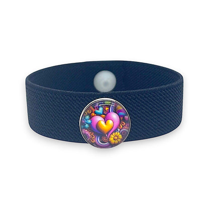 Anxiety Bracelet – Stress & Focus Support, Golden Heart Glow