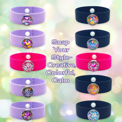 Anxiety Bracelet – Stress & Focus Support, Golden Heart Glow