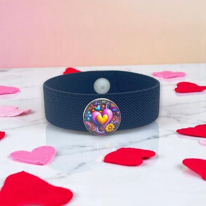 Anxiety Bracelet – Stress & Focus Support, Golden Heart Glow