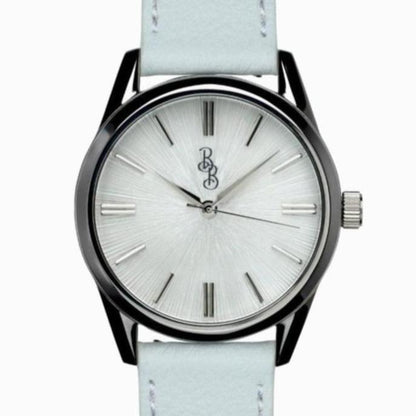 White Sunburst Watch