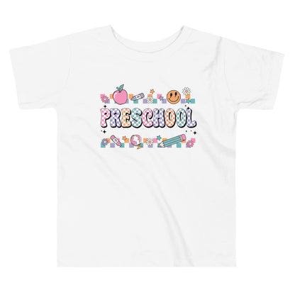 Preschool T-Shirt Retro Checker Top, Back to School, Toddler Short Sleeve Tee