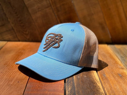 TTP Columbia Blue/ Khaki / Leather Cut Out