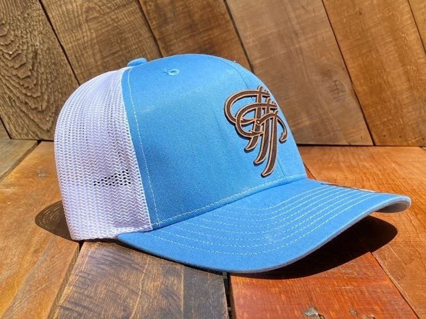 TTP Columbia Blue/White/ Leather Patch Cut Out