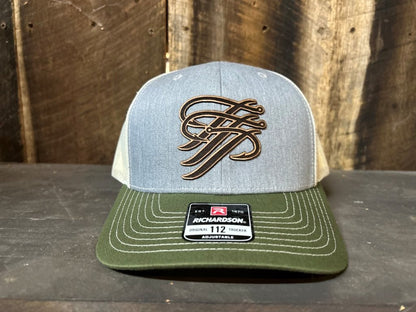 TTP Grey/Army Olive/ Birch- Leather Cut Out