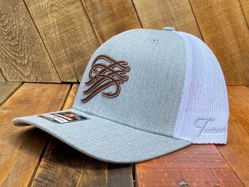 TTP Heather Grey/ Leather Patch Cut Out