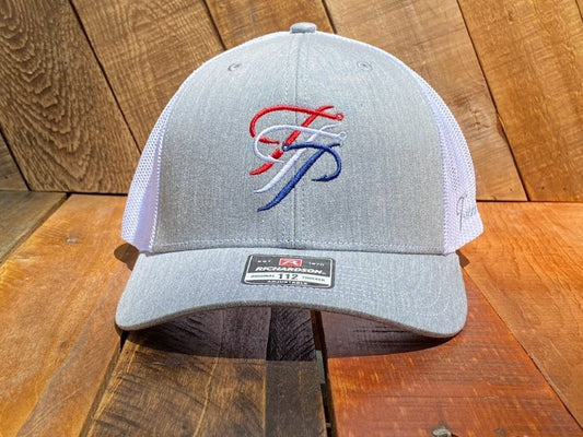 TTP Heather Grey/White-Embroidered