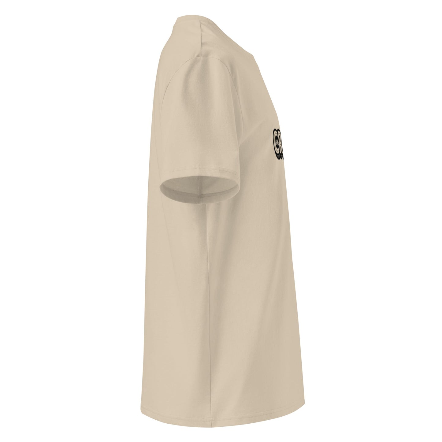 Unisex organic ribbed neck t-shirt