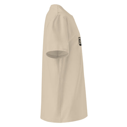 Unisex organic ribbed neck t-shirt