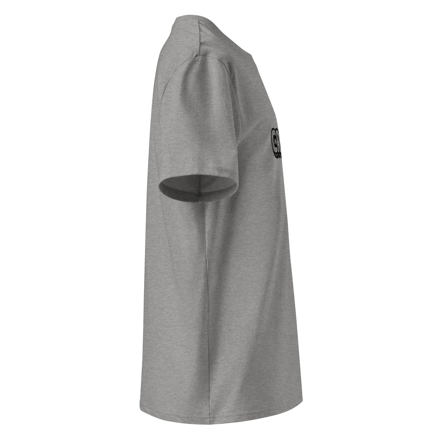 Unisex organic ribbed neck t-shirt