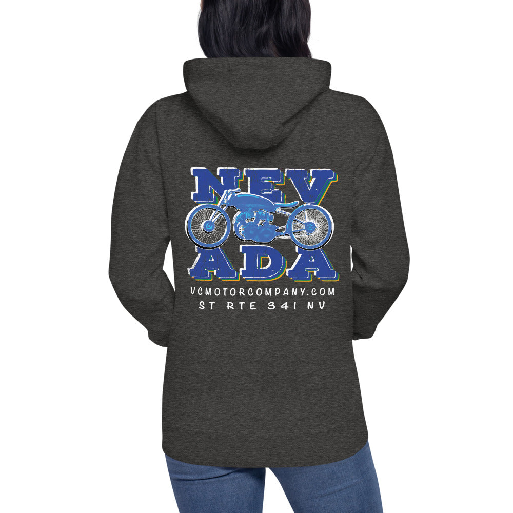 Nevada Blue and Grey Pullover Hoodie