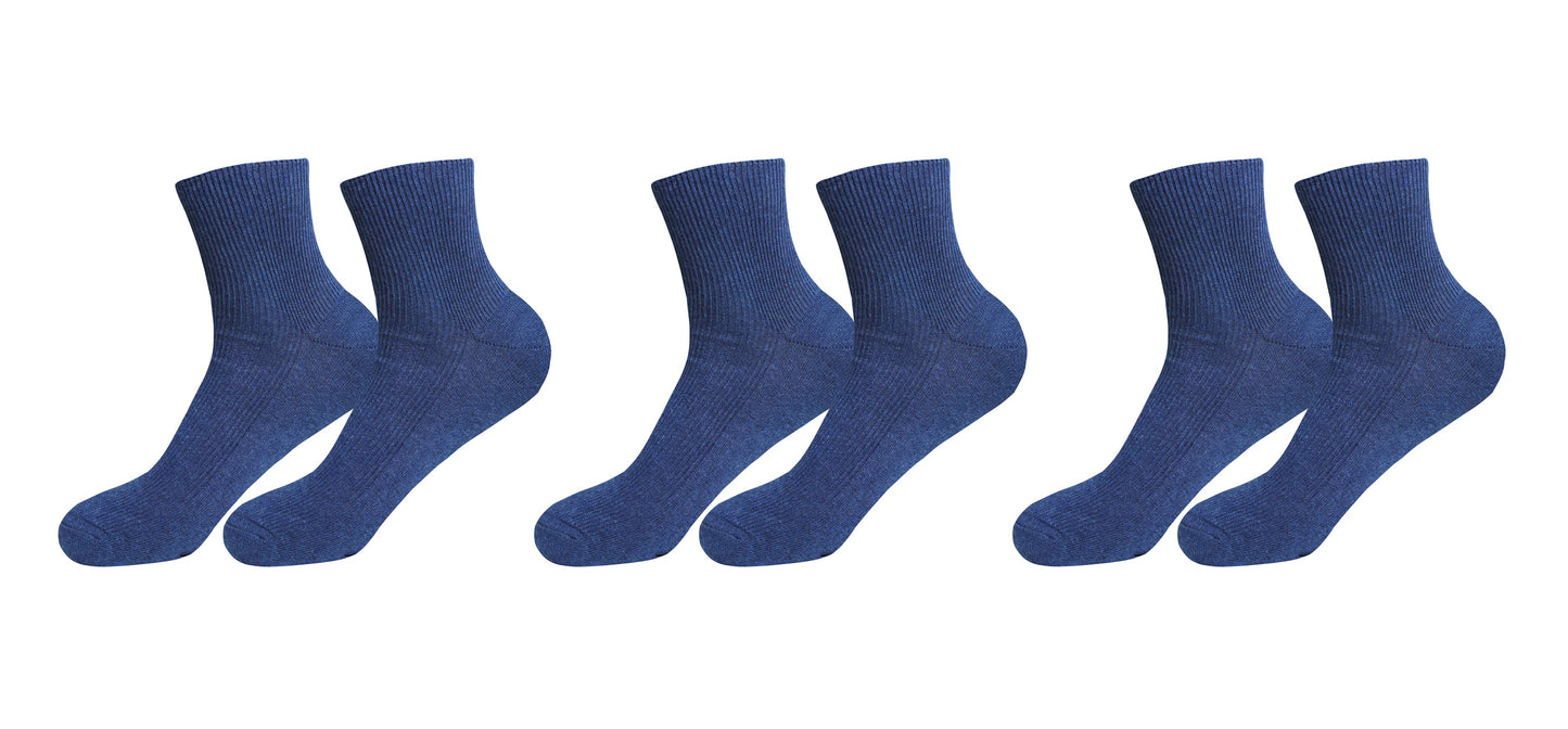 tittimitti® 100% Organic Combed Cotton Luxury Men's Socks. 3 Pairs. Made in Italy.