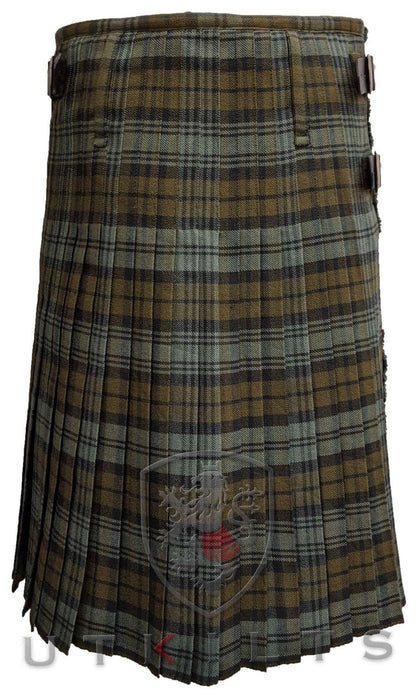 Traditional Kilt - Premium Wool, Black Watch Weathered