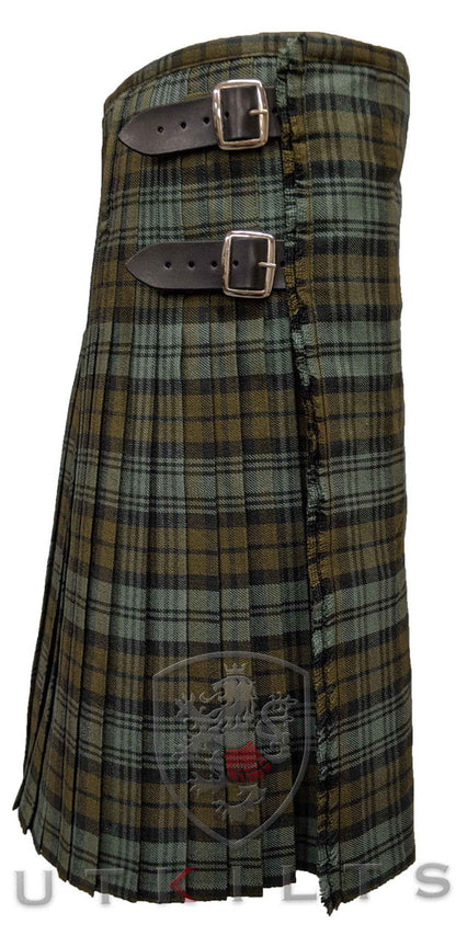 Traditional Kilt - Premium Wool, Black Watch Weathered